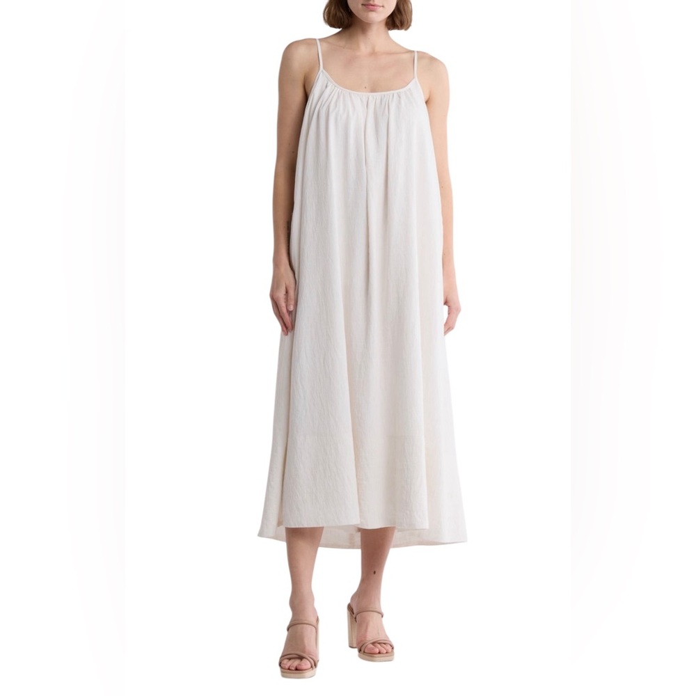 LUSH Cream Swing Maxi Tank Dress Large